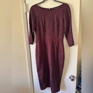 Elegant Burgundy Dress